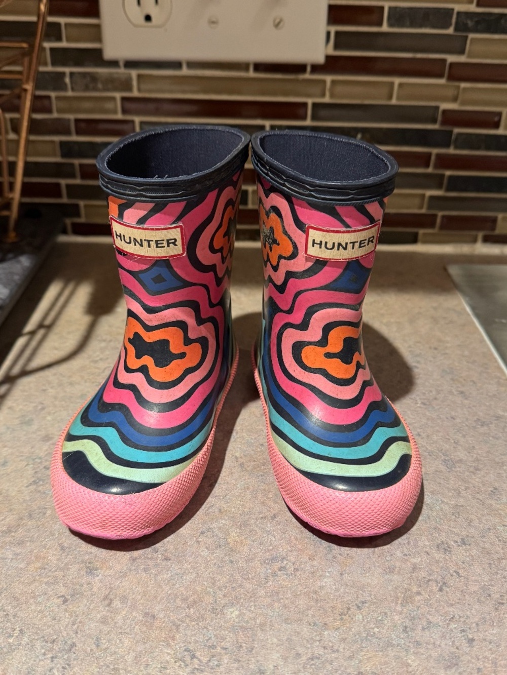 Retro Hunter Boots (Size 5 Toddler Girl)